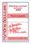 Sélection de nouveautés adultes septembre-novembre 2011