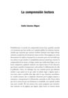 La comprensión lectora
