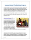Instructional Technology Degree