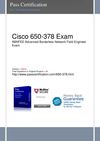 Pass CISCO 650-378 Exam