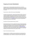 Preparing for Alcohol Rehabilitation