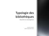 Typologie des bibliothèques ABF 2011