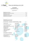 Nouveautés Livres Adultes - Eté 2011
