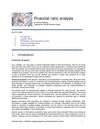 Finance Ratio Analysis