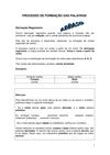 FORMAÇÃO DAS PALAVRAS - DERIVAÇÃO REGRESSIVA