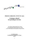 Catalogue Collectif des Périodiques Lorrains