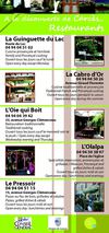 flyer des restaurants de Carcès