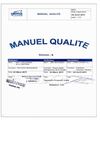 Manuel qualité