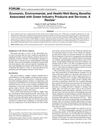 Economic, Environmental, and Health-Well Being Benefits Associated with Green Industry Products