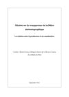 Rapport de Michel Gomez sur la transparence de la filière cinématographique