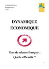 Plan de relance Francais: Quelle efficacité?