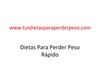 Tus Dietas Para perer Peso