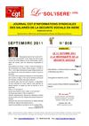 Journal CGT "le SOL'ISERE info" n°8 Septembre 2011 pour les salariés de la SECU en Isère