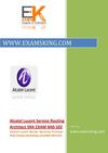 ALCATEL LUCENT SERVICE ROUTING ARCHITECT SRA 4A0-102
