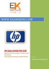 HP SALES HP2-E39