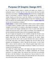 Purpose Of Graphic Design NYC