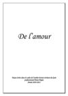 De l'amour - Club lecture 2010-2011