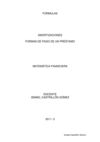 Formulas de Matemáticas Financieras