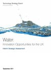 Water: innovation opportunities for the UK