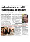 Hollande veut «accueillir les Frêchistes au plus tôt» Un Comité de soutien de poids pour François Hollande