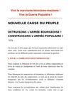 Nouvelle cause du peuple : détruisons l'armée bourgeoise ! Construisons l'armée populaire ! (1976)