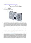 Samsung EC-ST90 (Free Press Release List)