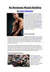 No Nonsence Muscle Building