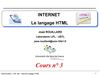 Cours HTML N°3 de José Rouillard