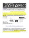 Income Genesis Marketing System from Adeel Chowdhry