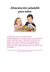 Alimentaciòn saludable para niños