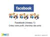 Creation de profil facebook