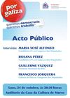 Acto precampaña en Muros