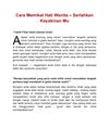 Cara Memikat Hati Wanita - Serlahkan Keyakinan Mu