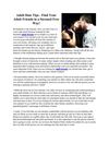 Adult Date Tips - Find Your Adult Friends in a Stressed Free Way