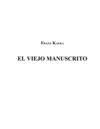 El viejo manuscrito 