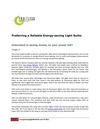 Preferring a Reliable Energy-saving Light Bulbs