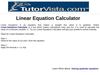 Linear Equation Calculator