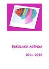 ESKOLAKO AGENDA 2011-2012