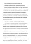 Sustainable Development Essay - How to Write an Good Work?