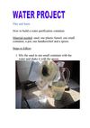 Water pollution experiments