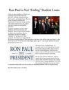 Ron Paul is Not ‘Ending’ Student Loans