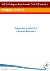 Acquisitions Espace Adulte Septembre 2011