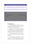 Proyecto Institucional de primer ciclo