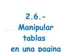 2.6.-manipular tablas en una pag. web