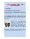 Plastic bags and paper bags packagingbags