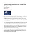 Cheyne Capital Management European Event Driven Fund: