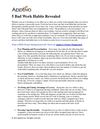 5 Bad Work Habits Revealed