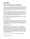 Know the Importance of Branding