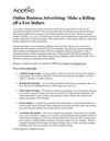 Online Business Advertising Make a Killing off a Few Dollars