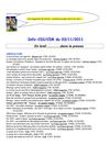 Info CDI/CDR du 3 novembre 2011